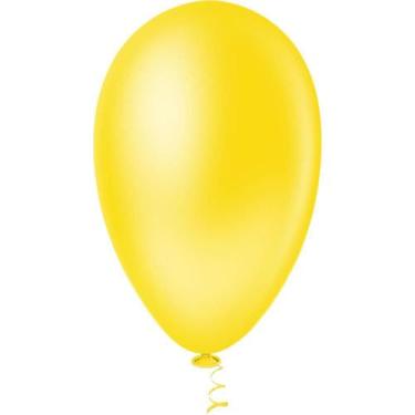 Imagem de Balão PIC PIC N70 Amarelo Pacote com 50 Unidades - Riberball