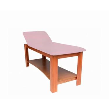 Imagem de Maca Divã em Madeira com Cabeceira Regulável - Arktus - Rose Gold