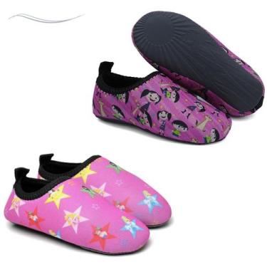 Imagem de Kit 2 Sapatilhas Infantis Nautica Personagens Unissex Tenis Areia Agua