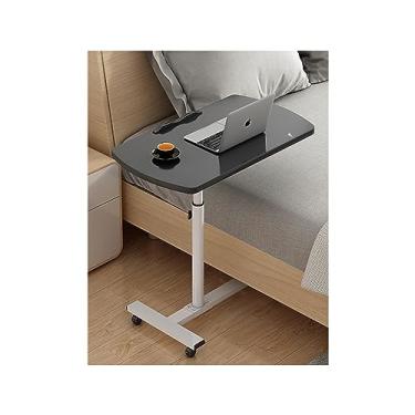 Imagem de Suporte de mesa ajustável para laptop para cama - mesa de hospital sobre a cama com função de mesa em pé, adequado para diferentes alturas de cama