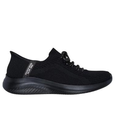 Imagem de Skechers Tênis feminino Ultra Flex 3.0-Diamond Dreamer Hands Free Slip-ins, Preto = preto/preto, 41