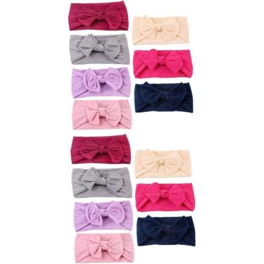 Imagem de Faixa de Cabelo para bebê Recém Nascido 14 Unidades Turbante
