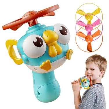 Imagem de Brinquedo de lançamento do disco voador, brinquedo de pires voadores - Jogos de quintal divertidos da família disco voando - Catching Educational Outdoor Toys com spinners, esportes fora de jogos,