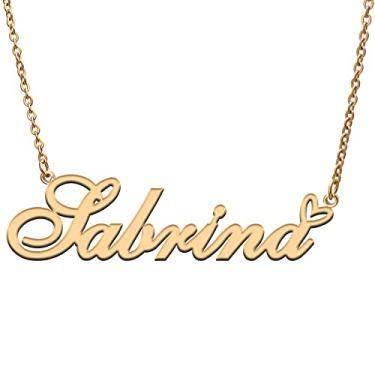 Imagem de RONKAH Colar de nome personalizado personalizado com coração colar de nome personalizado para mulheres colar de moda pessoal melhor presente para menina, mãe, filha, amizade, Natal, aniversário,