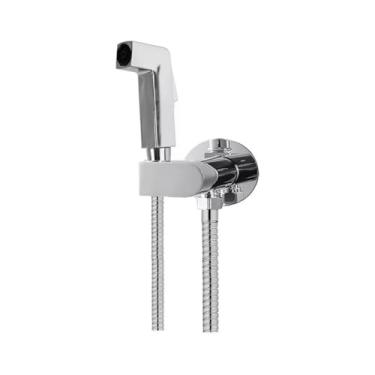 Imagem de DUCHA HIGIÊNICA COMPLETA CROMADA CHUVEIRINHO COM SUPORTE E REGISTRO 2 SAIDAS