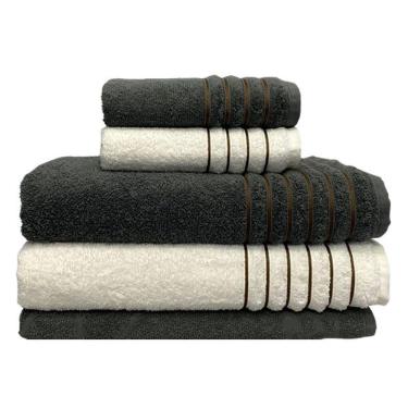 Imagem de Jogo De Toalha 5 Peças Kit De Toalha Banhão Gramatura 500