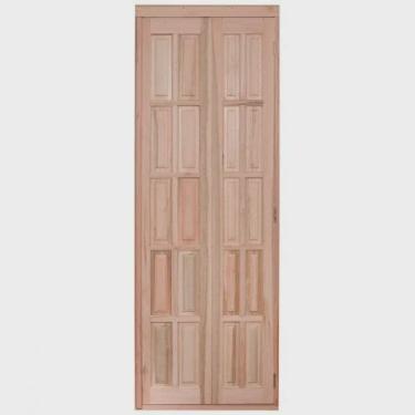 Imagem de Porta de Madeira Camarão 213x74cm com Marco e Batente 14cm ewk P26 Rondosul
