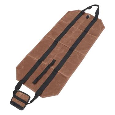Imagem de Bolsa de Lona Encerada por Transportadora de Lenha, Porta -Lenha -lareira Acessórios de Fogão a Lenha para o Suporte de Madeira Pesada Portador de Madeira Resistentes de água