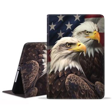 Imagem de POIUYTREW Capa para Samsung Galaxy Tab S10 Plus (2024)/S9 Plus/S9 FE Plus 5G 12,4 polegadas (2023), capa fólio de couro PU capa inteligente com suporte e despertar/hibernar automaticamente, bandeira