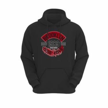 Imagem de Moletom Canguru Unissex Inverno Blusa de Frio Capuz Bolso Algodão-Unissex