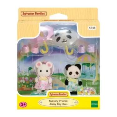 Imagem de Amigos do Jardim da Infancia Caminhando na Chuva Sylvanian Families - 