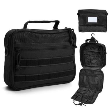 Imagem de Bolsa de higiene SUNRISING Tactical Hanging Travel Dopp Kit preta