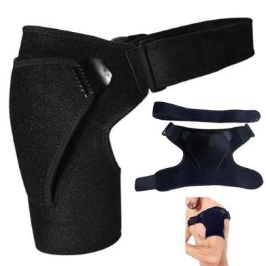 Imagem de Ombreira Ortopedica Compressao Ajustavel Protetor Ombro Almofadada Fis