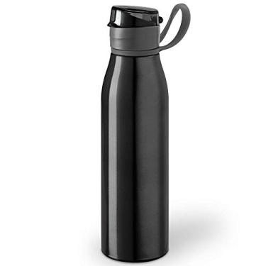 Imagem de Squeeze Alumínio 650 ml Capri TopGet (Preto)