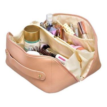 Imagem de Necessaire Multifuncional Skin Care P/ Maquiagem Cosméticos - PGB, Nud