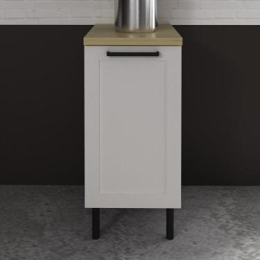 Imagem de Balcão de Cozinha em MDF com Tampo e 1 Porta 40cm Multimóveis CR20464,