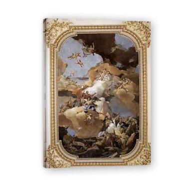 Imagem de Impressão em tela Tiepolo Giovanni Battista Venus e Vulcan – Obra-prima rococó barroca, pintura escolar de Veneza, pintura a óleo decorativa para galeria doméstica 30 x 42 cm