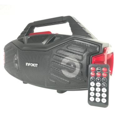 Imagem de Caixa De Som Bluetooth Com Bateria 1200mah 16w Voxcube Sd Usb Cor:vermelho