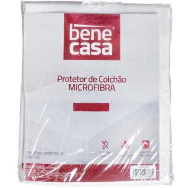 Imagem de Protetor De Colchão Casal Impermeável Microfibra 138x188x35 Branco