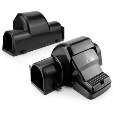 Imagem de eXuby Armadilhas para ratos seguras para animais de estimação e crianças com design de túnel - Entrada dupla para melhor taxa de captura - Sem veneno prejudicial - Evita disparos acidentais - Evite