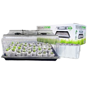 Imagem de Viagrow Kit De Estação Mudas Com Luz Led Para Cultivo, Cúpula Propagação E Bandeja Durável 4X (Kit Principal)