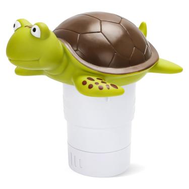 Imagem de Merkia Flutuador De Cloro Para Piscina, Dispensador Flutuante Grande Capacidade, Compatível Com Pastilhas Químicas 3 Polegadas, Fluxo Ajustável, Plástico Resistente, Antienvelhecimento, Design Vácuo