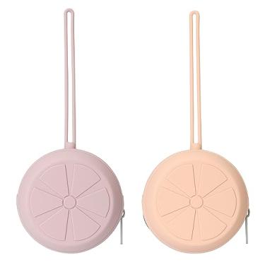 Imagem de Eoopoon Estojo Porta-Chupeta Para Fraldas, Armazenamento De Silicone Recém-Nascidos, Bolsa Viagem Portátil Sem Bpa Meninas (Rosa, Lilás Empoeirado)