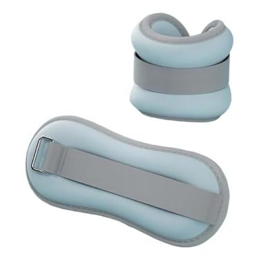 Imagem de oshhni 2x Pesos de tornozelo, punhos, pesos de braço, multiuso para homens e mulheres, tiras de peso para pernas, para treino, ioga, corrida, aeróbica, 1.5 Kg