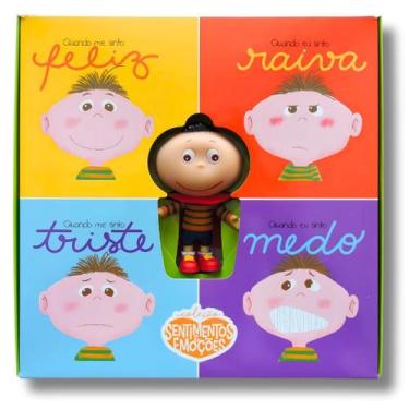 Imagem de Coleção Sentimentos e Emoções - Boneco + 4 Livros: Feliz, Raiva , Tris
