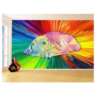 Imagem de Papel De Parede 3D Animais Pop Art Cachorro Pet 3,5M Pxa229
