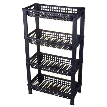 Imagem de Organizador 4 Prateleiras Multiuso Utility São Bernardo FR05 Preto