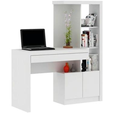 Imagem de Escrivaninha Estante para Escritório 2 portas 1 Gaveta - Tecnomobili, 