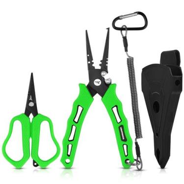 Imagem de Conjunto de ferramentas de pesca KastKing Cutthroat, alicate com tesou