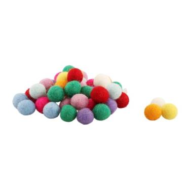 Imagem de Badiman 100x Bolas de Feltro de Lã, Bolas de Feltro Arco-Íris Artesanais DIY, Acessórios para Cabelo para Tapete, Feltragem, Guirlanda, Artesanato, Festa, 1.5cm