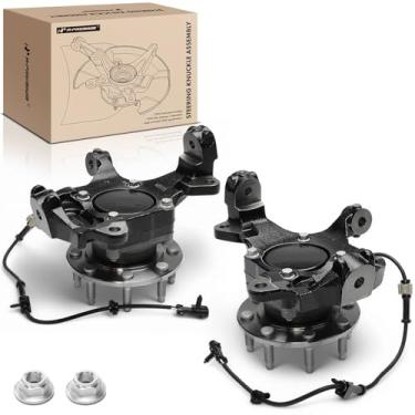 Imagem de A-Premium 2 juntas de direção dianteiras esquerda e direita e conjunto de cubo de rolamento de roda compatíveis com Chevrolet Silverado 1500 2500 HD, Suburban 2500, Avalanche 2500 e GMC Sierra 1500