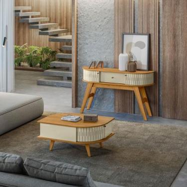 Imagem de Mesa de Centro Indianápolis e Aparador Estoril - Cumaru/Opala Madetec