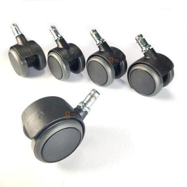 Imagem de Rodizio 5 Unidade Anti-Risco Pu Para Cadeira Escritório 50Mm - Squadro