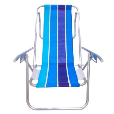 Imagem de Cadeira de Praia 5 Posições Alumínio Botafogo 038