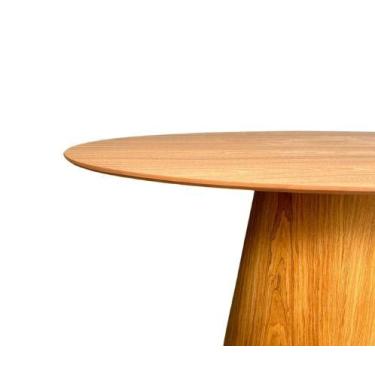 Imagem de Mesa de Jantar Cone Oval 260x140 cm com Tampo e Base Freijó Design Sof