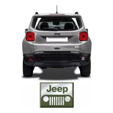 Imagem de Aplique Adesivo Emblema Jeep Renegade Resinado Cromado Res08 - SPTS