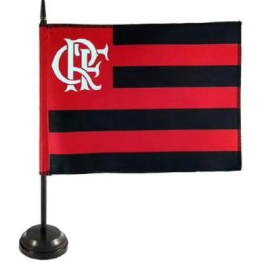 Imagem de Bandeira de Mesa Flamengo - Fábrica da Bandeira - Myflag, Vermelho, Pr