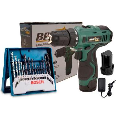 Imagem de Parafusadeira Furadeira 12v Bateria Britânia + X-line Bosch