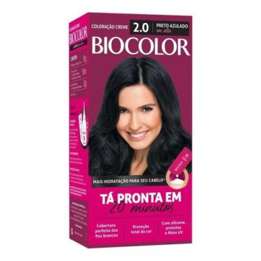 Imagem de Tintura De Cabelo Coloracao Creme 2.0 Preto Azulado Biocolor