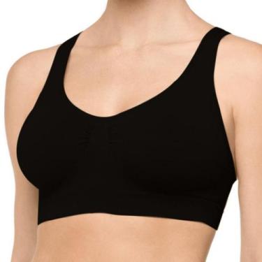 Imagem de Sutiã Top Control Slin Lupo Ref 47180-001, Preto, GG