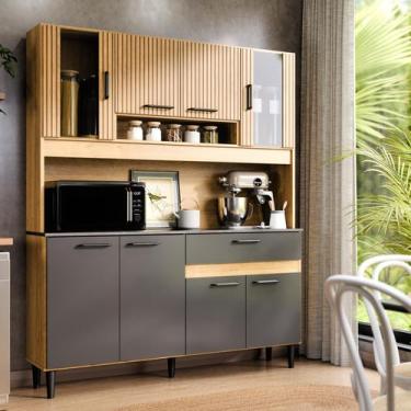 Imagem de Armário De Cozinha Coral Completo Com 8 Portas E 1 Gaveta - Maxi Do Br