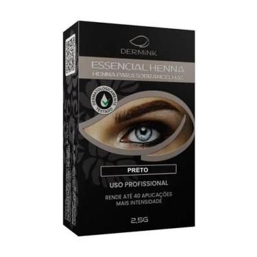 Imagem de Essencial Henna Dermink Para Sobrancelhas 2,5g Várias Cores, Preto