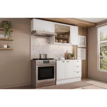 Imagem de Kit Cozinha Modulada 3 Peças Bella (2Aéreos+1Balcão) C3P25 Branco - Carraro