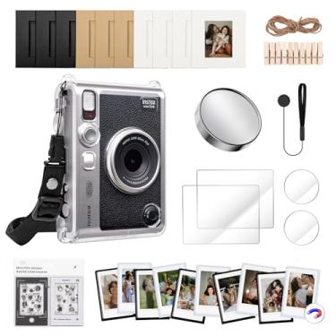 Imagem de HIYQIN Kit De Estojo Transparente E Acessórios Para Fujifilm Instax Mini Evo, Evo/Tampa Lente/Protetor Tela Lente/Armações Magnéticas/Armações Suspensas/Adesivos Borda