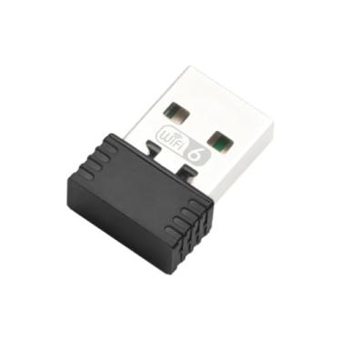 Imagem de Adaptador USB WiFi para PC de mesa e laptop com Windows 7, 10 e 11, receptor de rede sem fio WiFi 6 de 950 Mbps e 2,4 GHz, placa de rede Wi-Fi mini USB 802.11