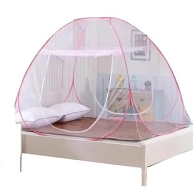 Imagem de Mosquiteiro Tenda Cama King Dobrável Pratico e portátil 1.5cm*2.0cm 1.8cmX2.0cmAdequado para crianças e outras pessoas que são sensíveis a picadas de mosquito.mosquiteiro(1.8cmx2.0cm Aleatório)